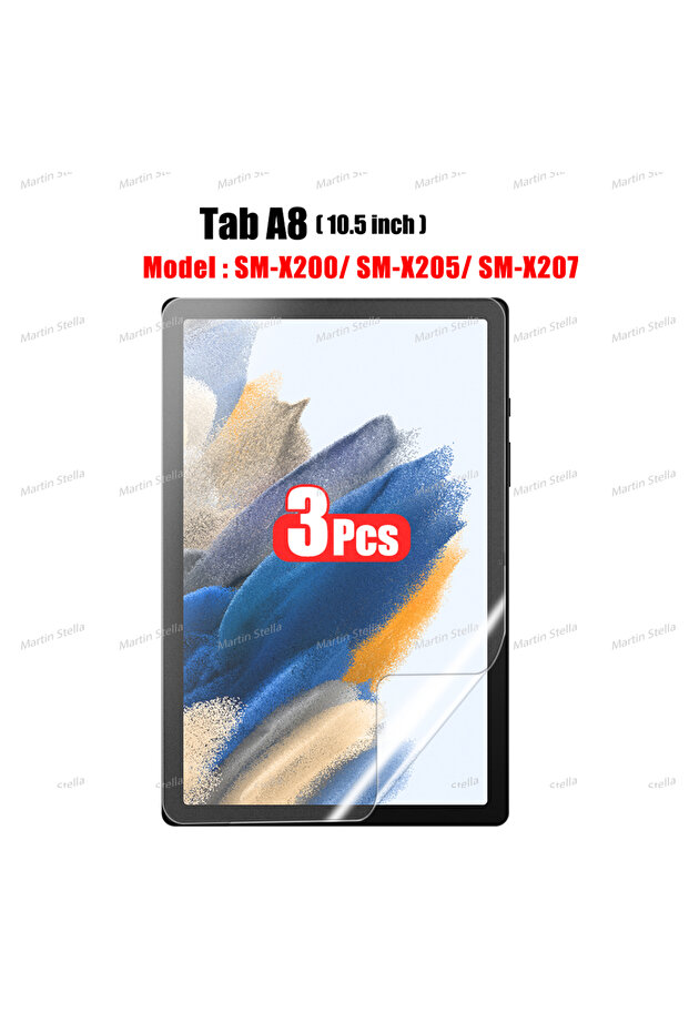 واقي شاشة من الورق المقوى مكون من 3 قطع لأجهزة Tab S7 وS8 وS9 Plus وUltra وA9 وTab S...