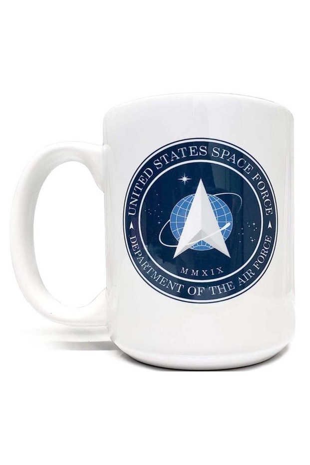 كوب سيراميك سعة 15 اونصة سائلة من شركة United States Space Force - سيراميك عالي الجودة ومطبوع - ع...