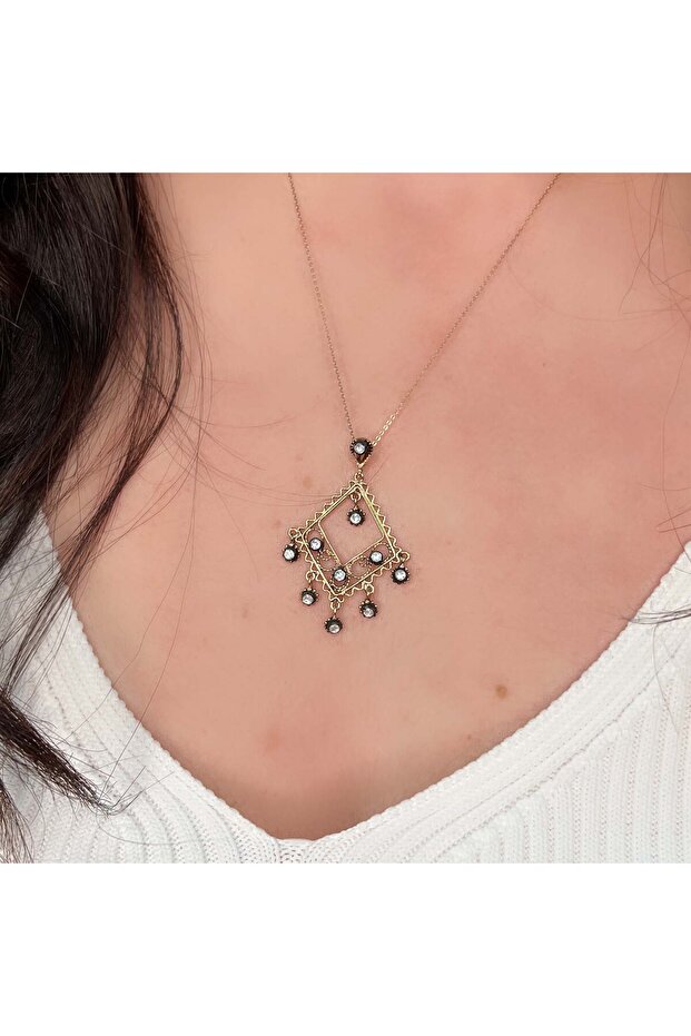 Telkari Elmas Kolye Elk39 - 4