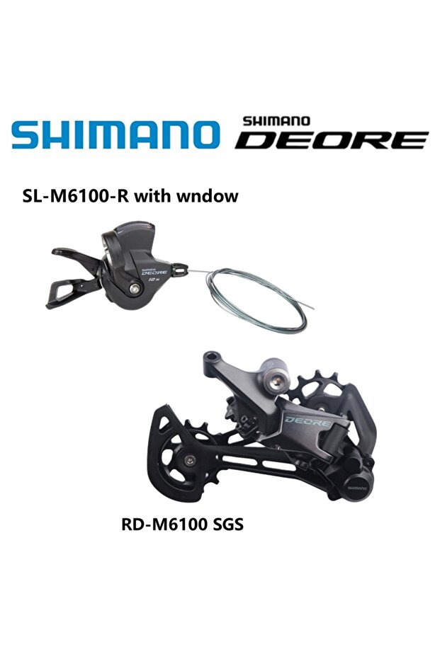 m6100 1 SHIMANO DEORE SL-M6100 Right RD-M6100 SGS 12 Speed Shifter Rear Derailleur Original For Mou