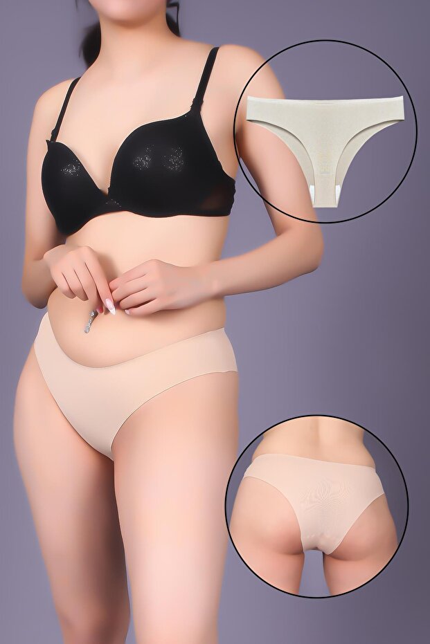 Women's Bonding Laser Cut Panties - Kts4055 Ten