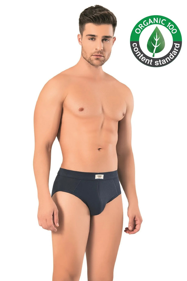 3 Pieces, 95% Organic Cotton & Lycra, Men's Special Slip Panties