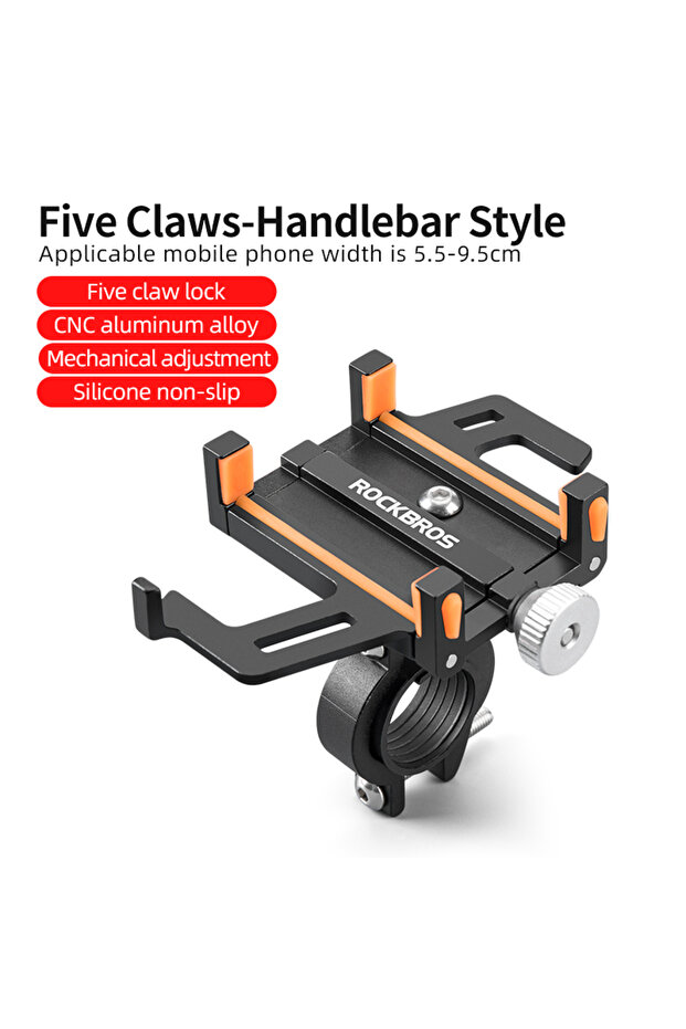 699-BO Phone Holder Motorcycle Electric Bicycle Smartphone CNC Aluminum Alloy Brac
