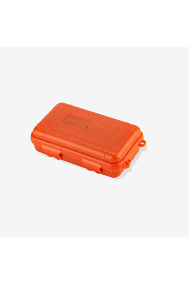 Small orange EDC Tool Box Outdoor Camping Survival Kit Shockproof Waterproof Case Sealed Box Outdoor