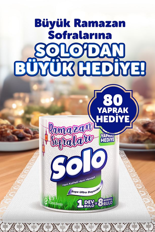 1=8  6'Lı Dev Rulo Kağıt Havlu Ramazan Özel - 4