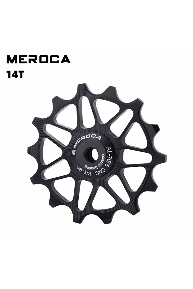 ME Ceramic Black 14T MEROCA Ceramic Pulleys 12/14T Bicycle Derailleur 9v 10v 11v Rear Derailleur Mtb