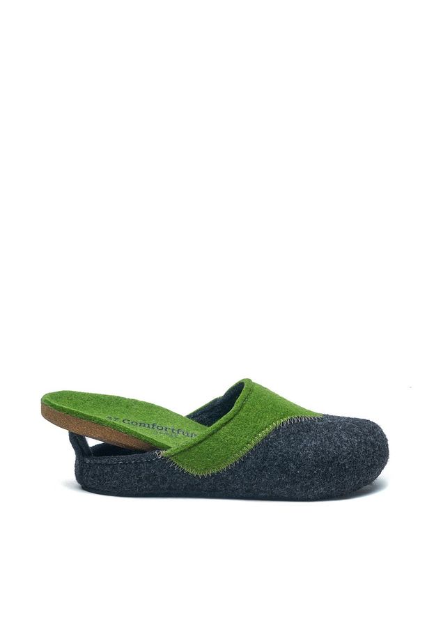Füme Anatomik Mantar Tabanlı Yün Unisex Ev Terliği Pinesh - 3