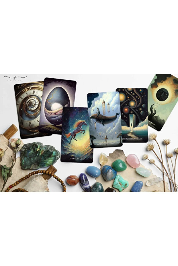 10.4x7.3cm Cosmic Dreamer Oracle: A Mesmerizing 48-card Deck That Invites You To Explore The Hidd... - 3
