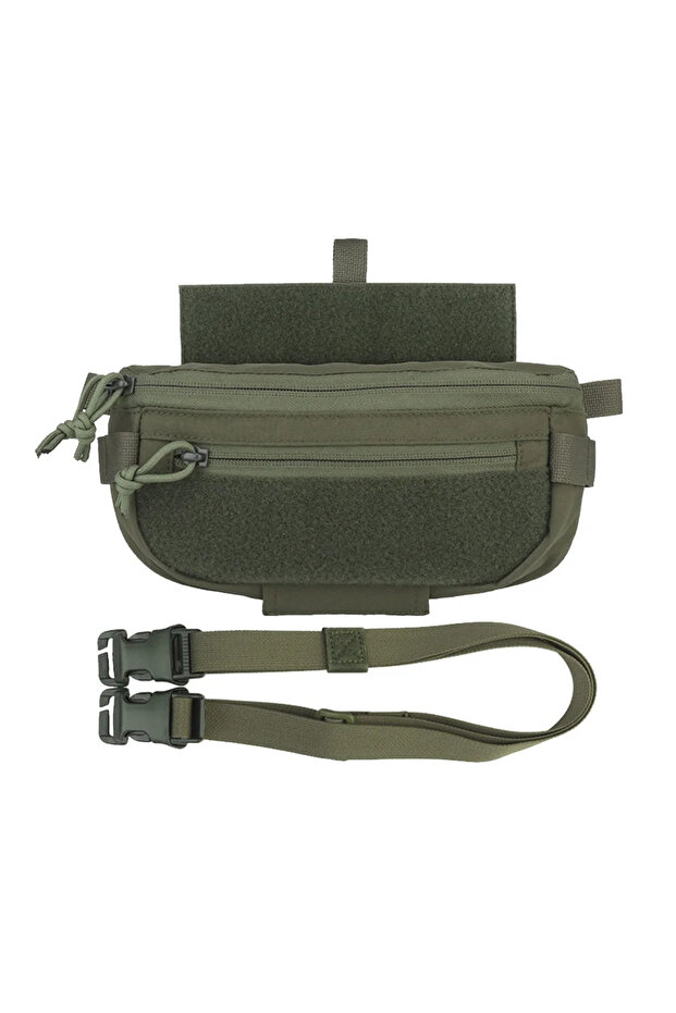 حقيبة RG Tactical Hanger Pouch Compact Abdominal Dangler Pack حقيبة كتف سريعة الفك تتكامل مع حقيبة الصيد