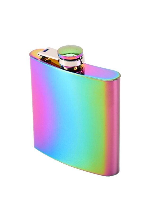 Çelik Multicolor 6 oz 180 ml İçki Matarası py49ml - 1