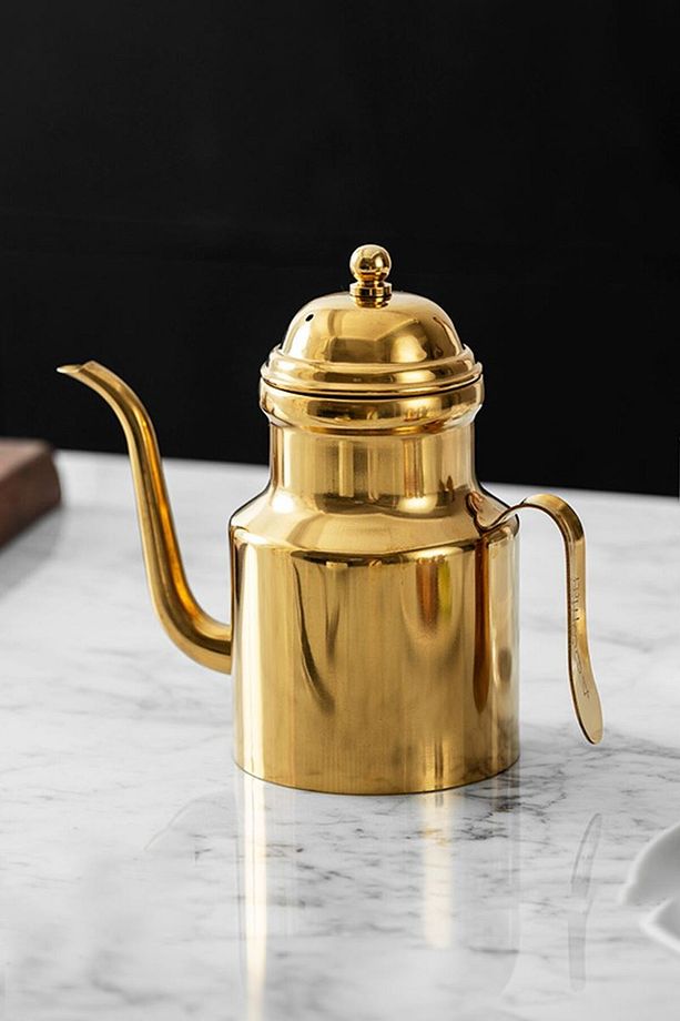 Komple 304 Çelik Gold 310 ml Yağdanlık Sosluk ve Sirkelik cin596sr - 4