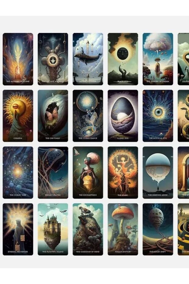 10.4x7.3cm Cosmic Dreamer Oracle: A Mesmerizing 48-card Deck That Invites You To Explore The Hidd... - 8