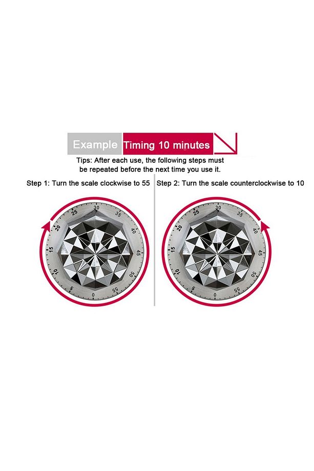 EPalace Mekanik Mutfak Zamanlayıcı Timer Elmas Kesim thr299 - 6