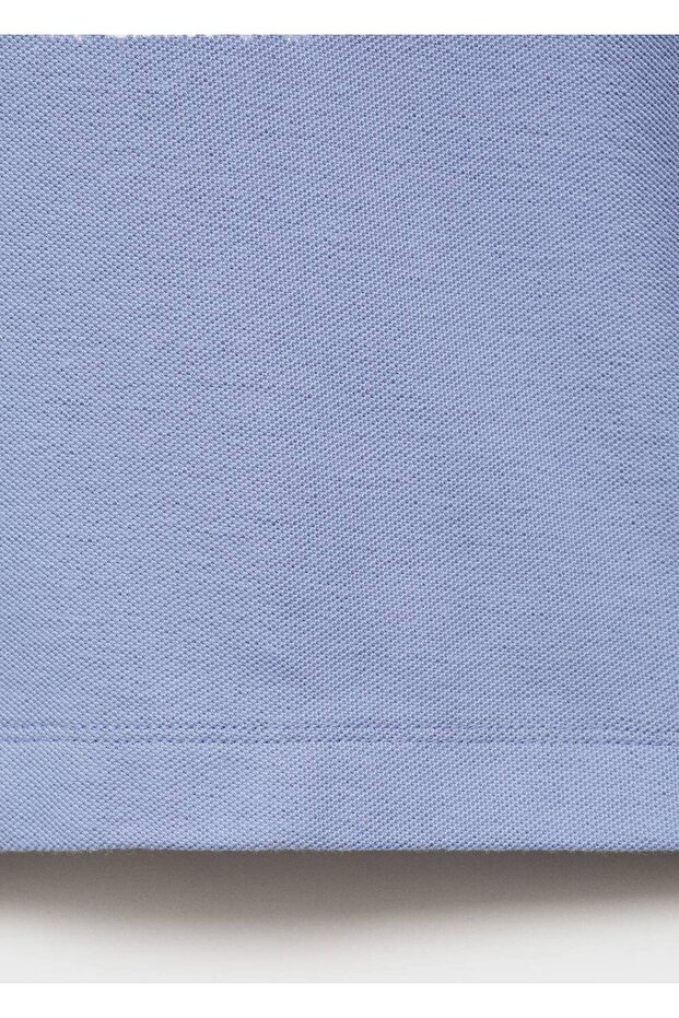 Regular kesim pamuklu pike polo gömlek - 8