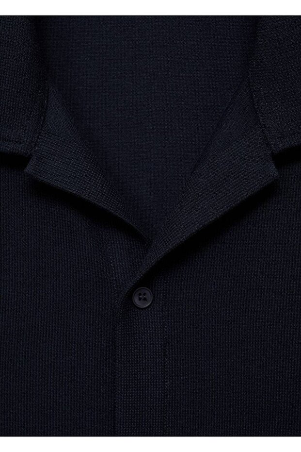 Kalıplı triko gömlek - 7