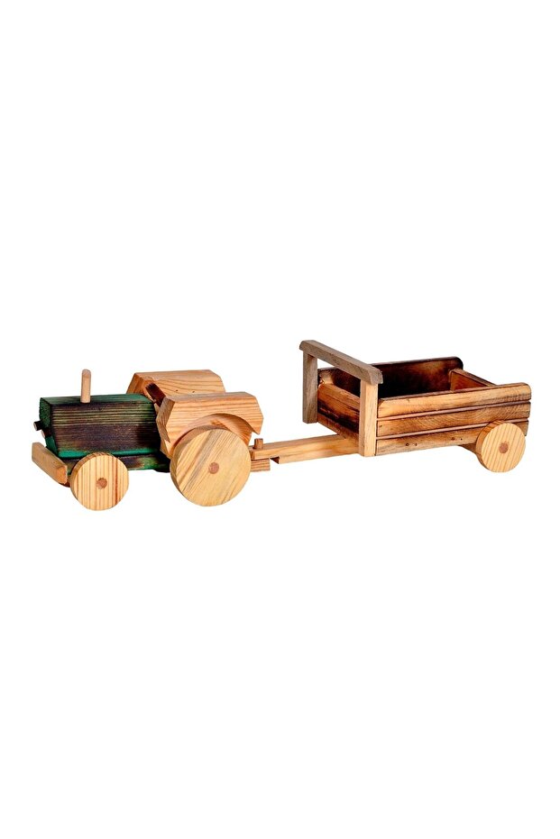 Handmade Wooden Toy Tractor