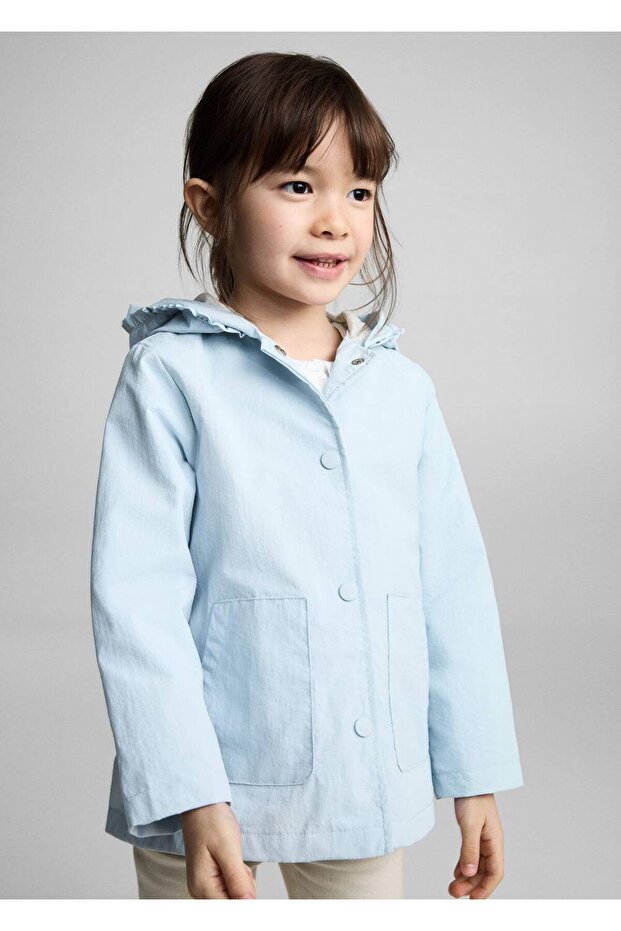 Kapüşonlu su geçirmez ceket - 1