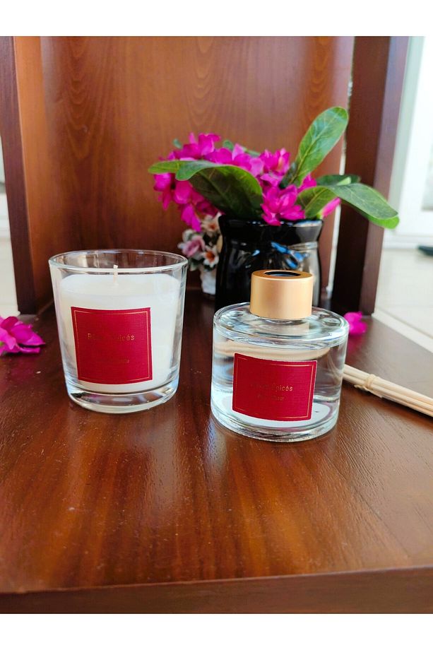Repertoire Çubuklu Oda Parfümü & Mum - Reves Epices Reed Diffuser Gift Set - 7