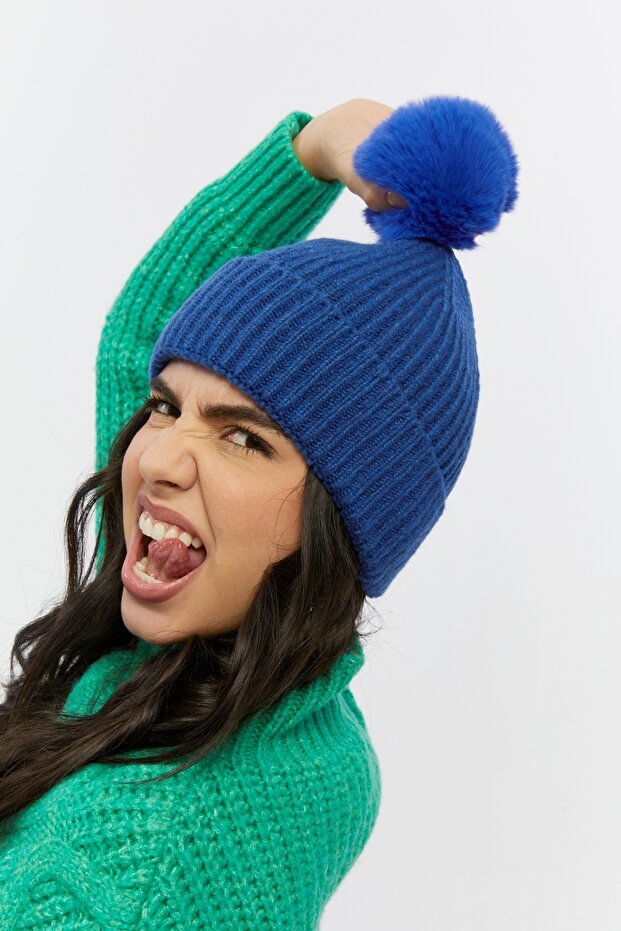 Ponponlu Örgü Bere - 6