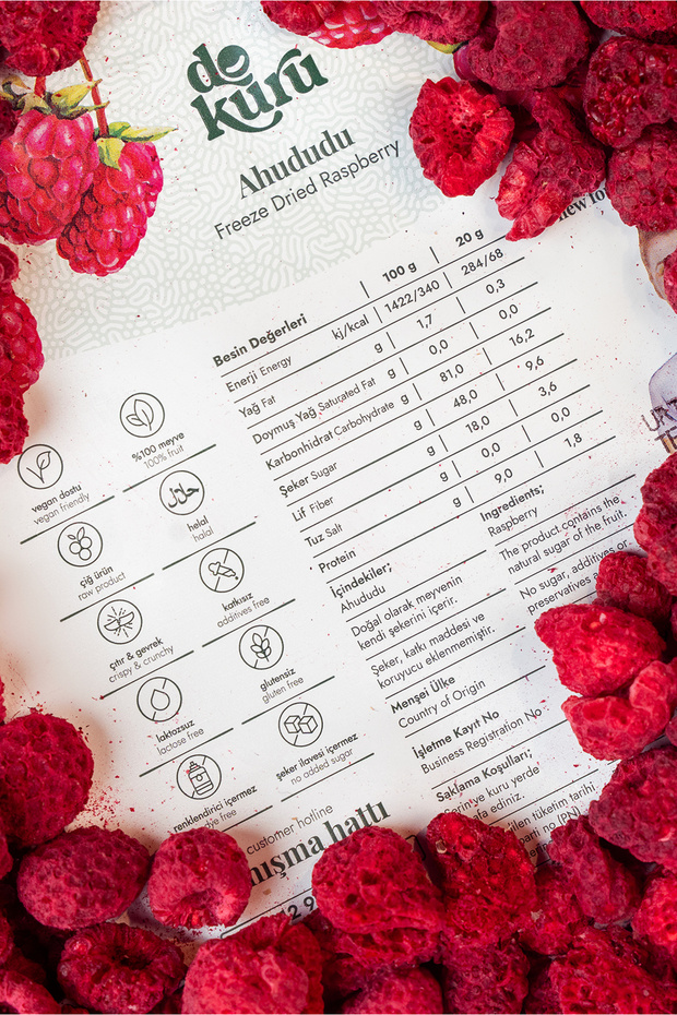 رقائق الفواكه المجففة بالتوت - التوت المقرمش المجفف بالتجميد - 5