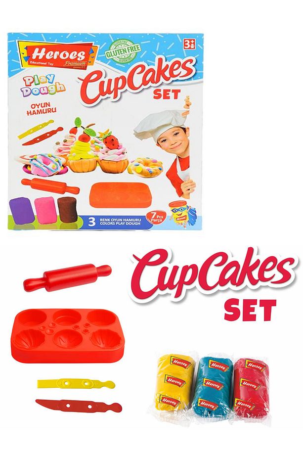 Cupcake Kapkek Oyun Hamuru Ve Hamur Kalıbı Seti S - 1