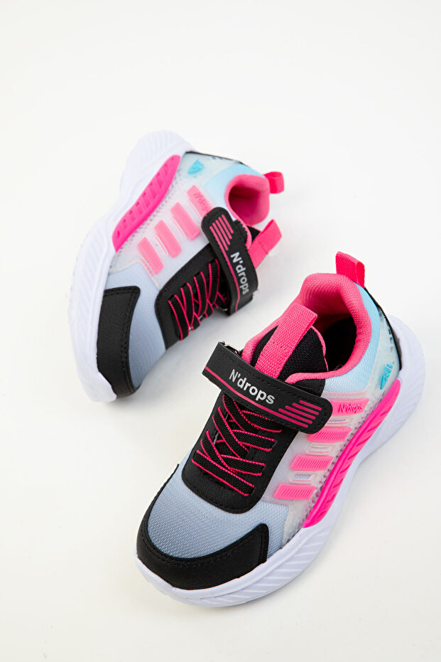 Fekete-Fukszia színű gyerekcipő 20312 - 3