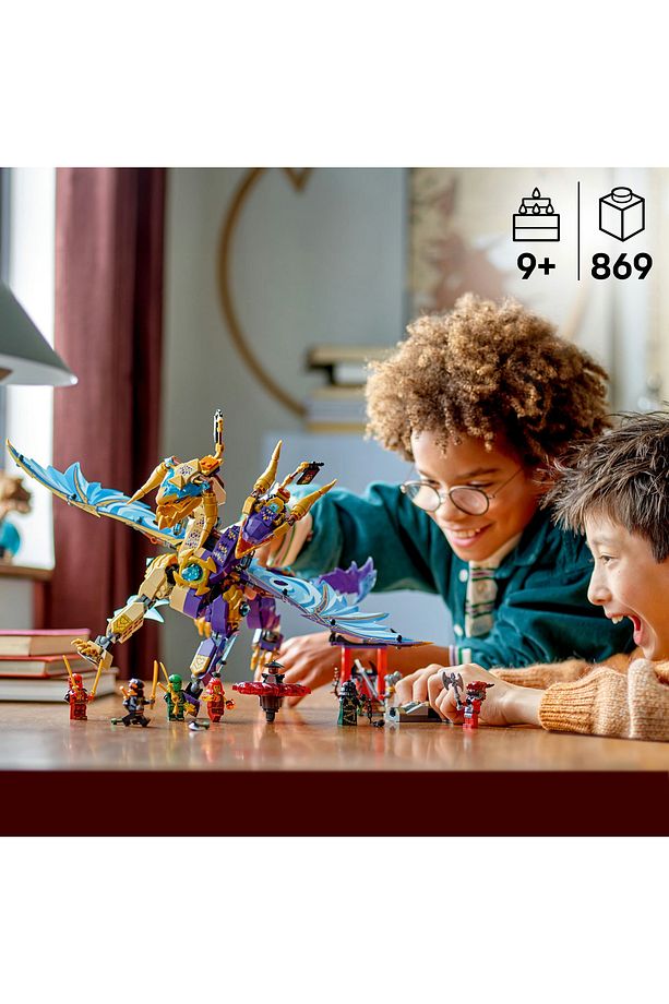 ® NINJAGO® Odak Ark Ejderhası 71836 - 9+ Yaratıcı Oyuncak Yapım Seti (869 Parça) - 8