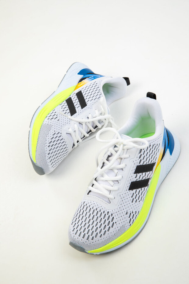 Fehér-szax-sárga férfi tornacipő 20287 - 2