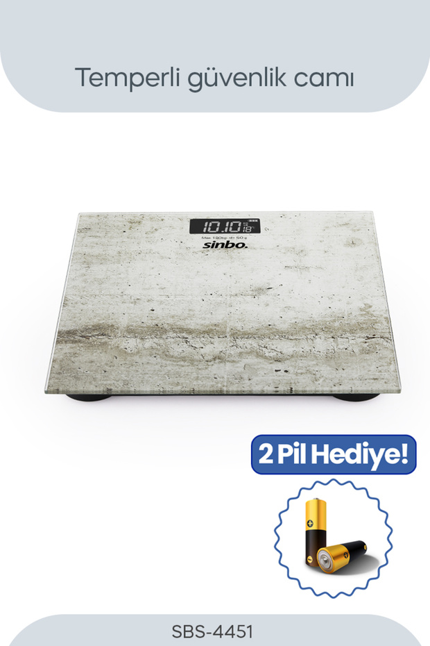 SBS-4451 Banyo Baskül (BEYAZ) - 2