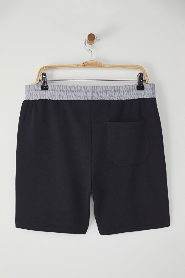 Lacivert Regular/Normal Kesim Kumaş Mix Dokulu Pike Şort & Bermuda TMNSS25SR00029 - 9