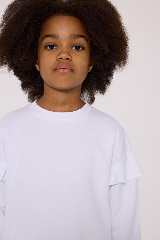 Білий світшот для дівчат BG Store - 3