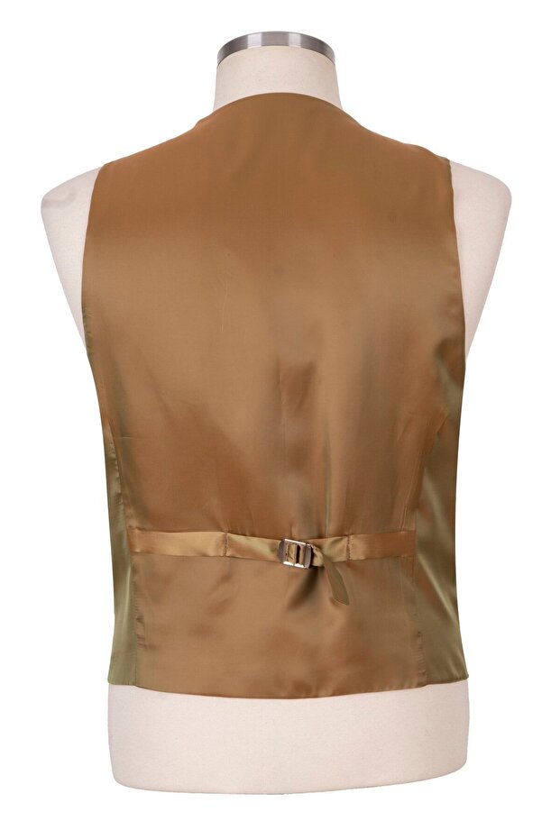 Erkek Yeşil Süet Yelek - 2