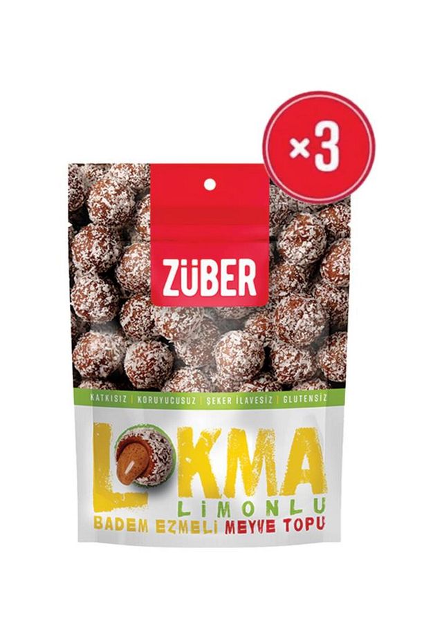 Lokma Limonlu Badem Ezmeli Meyve Topu 96 gr X3 Adet - 2