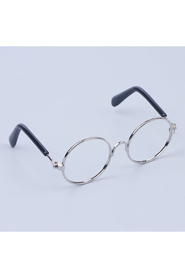 Silver DIY Doll Dressing Accessories High Quality 20cm EXO Dolls Glasses 3 Color Round Frame Lensles