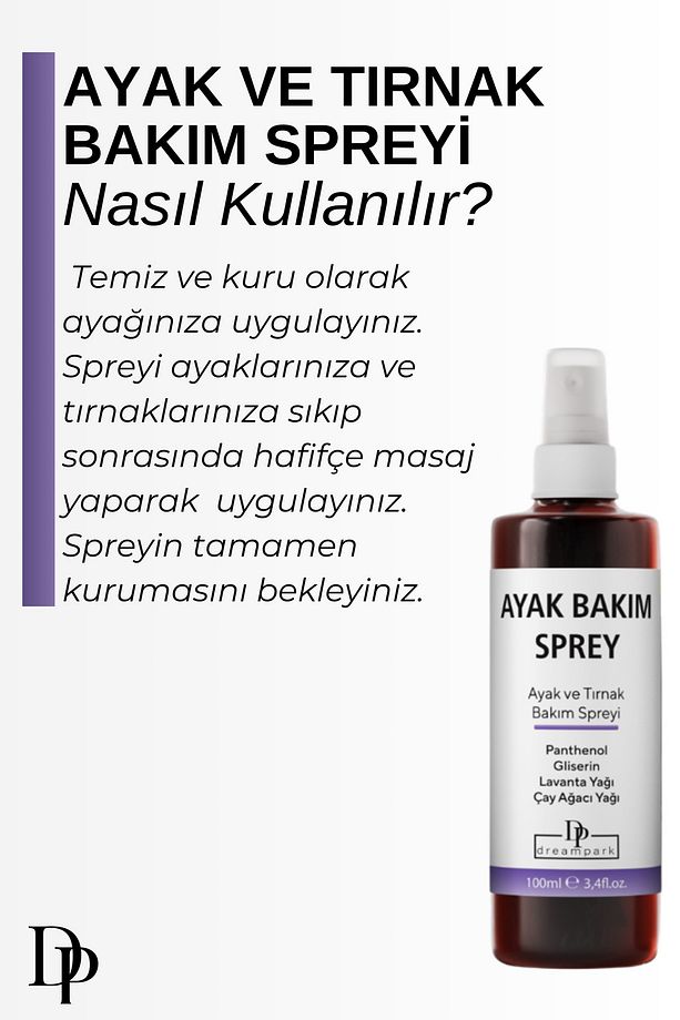 Ayak Ve Tırnak, Mantar, Kaşıntı, Koku Gidermeye Yardımcı Ayak Ve Tırnak Bakım Spreyi 100 ml - 3