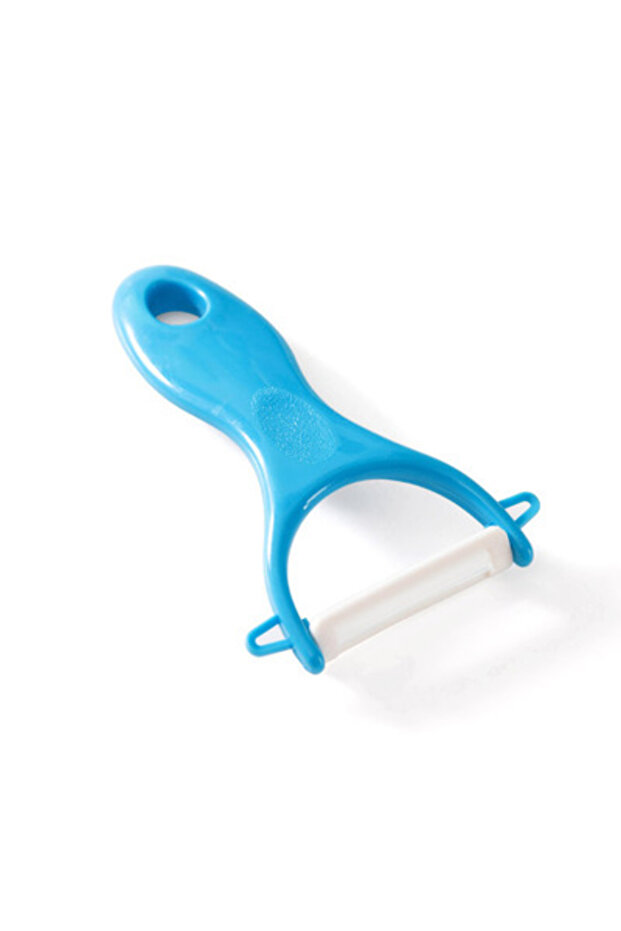 Blue LMETJMA Ceramic Peeler 4 Color Vegetable Fruit Peeler Kitchen Potato Carrot Cucumber Peeler Pee