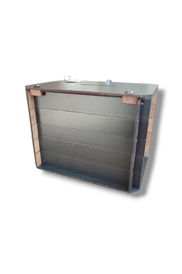 Kumbara - Parabox Ahşap Tip Box (SİYAH) - 5