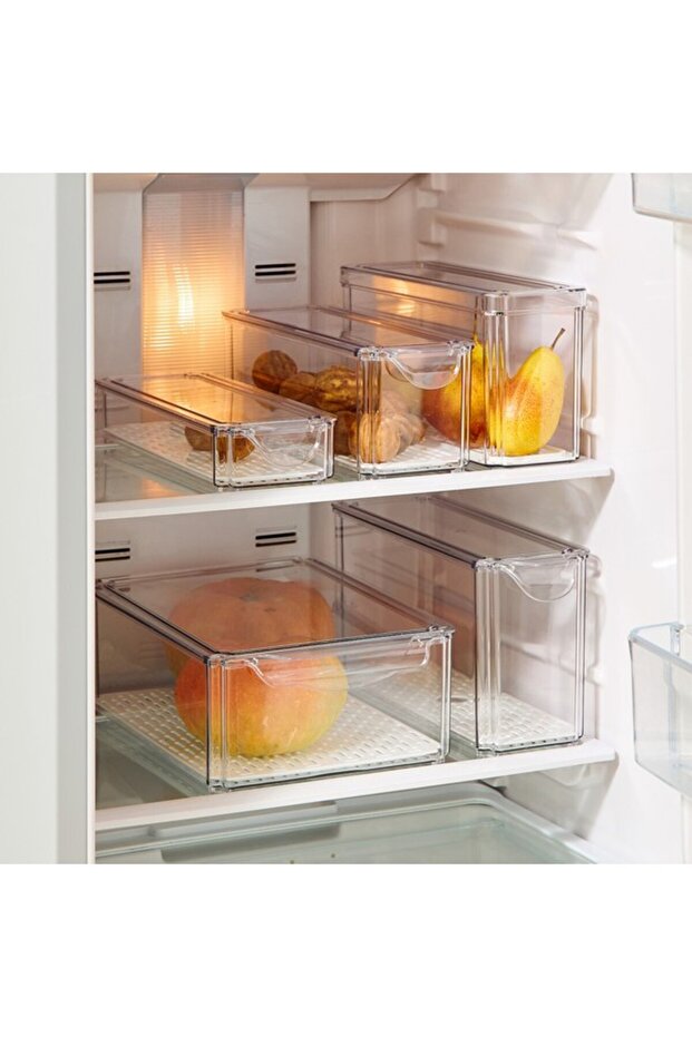 Sistematico Stackable Fridge Organiser with Drainage Tray 4100 ml - 5