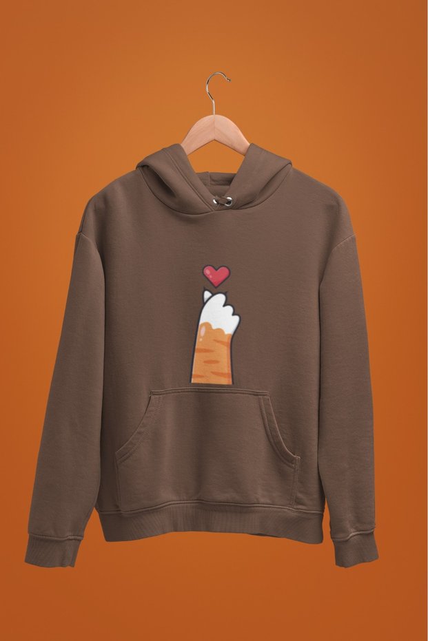Women'S/Girls Long Sleeve Korekalp Transfer Printed Hooded Sweatshirt
