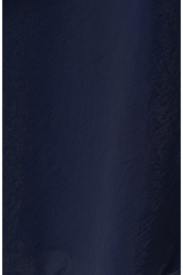 Lacivert Midi Etek - 5