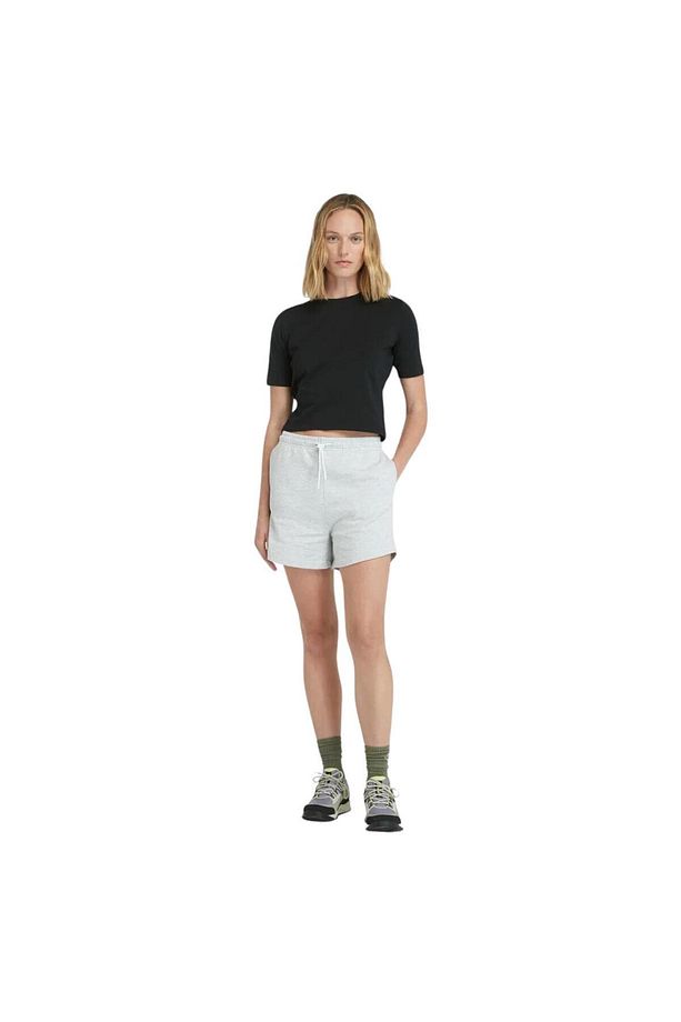 Loop Back Sweatshorts Lıght Grey Melange Kadın Şort - 5