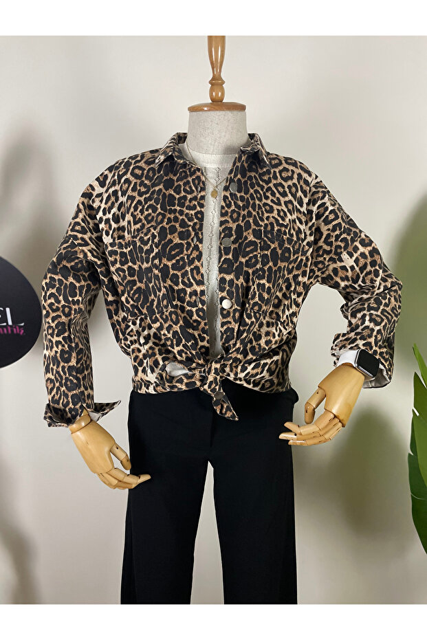 قميص جبردين بنمط الفهد - 5