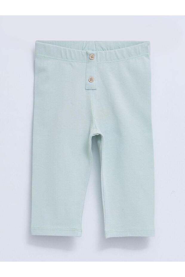 Basic Cotton Baby Girl Leggings with Elastic Waist (S2)
