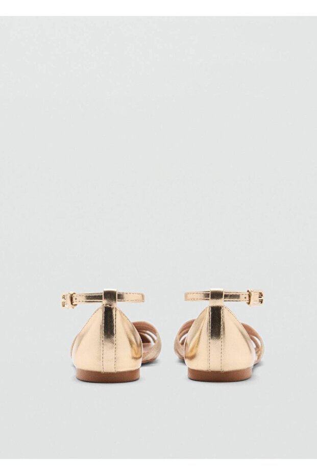 Çizgili sandalet - 5