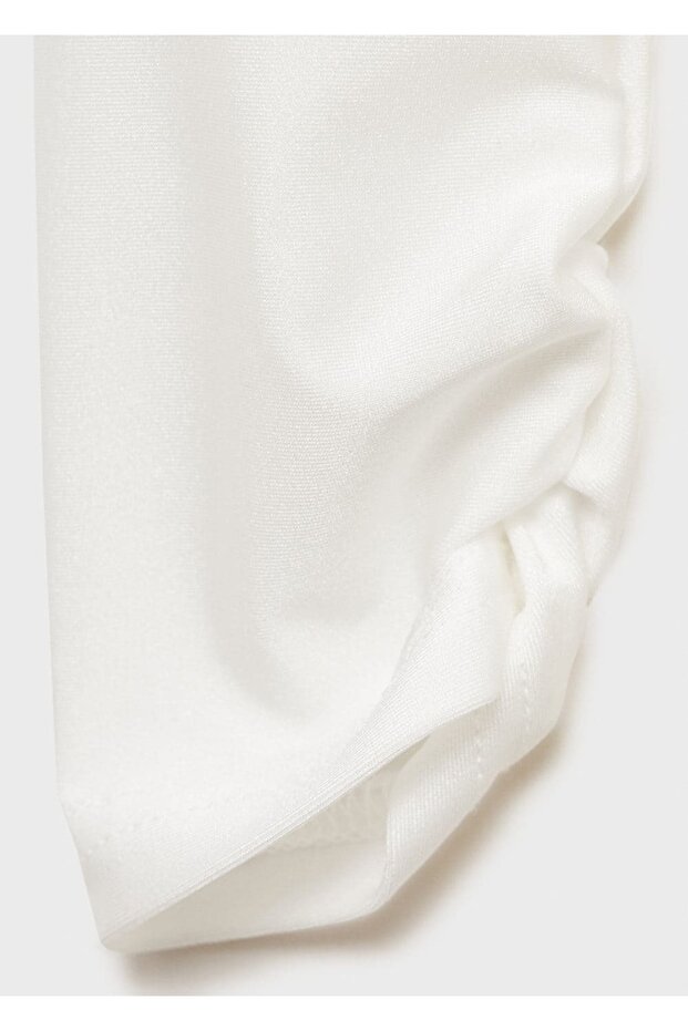 Rochie lungă din țesătură combinată - 6