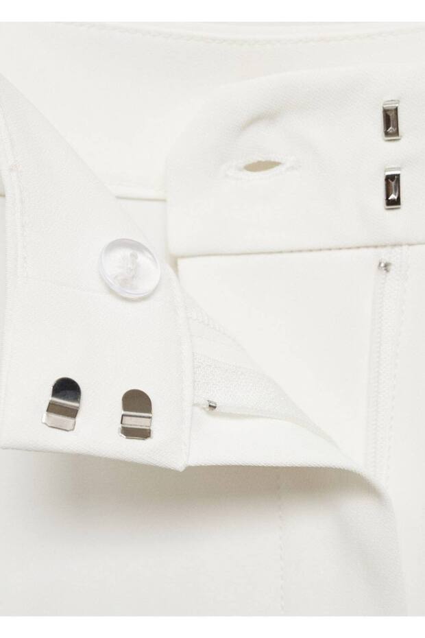 Wideleg kumaş pantolon - 8