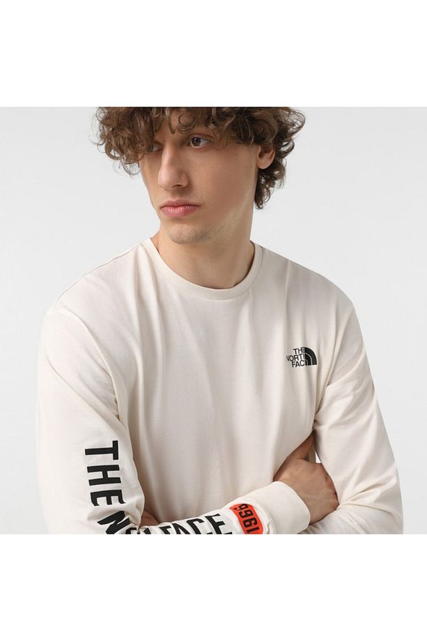 Sweat M L/S TEE VARSITY GRAPHIC WHITE DUNE - 1