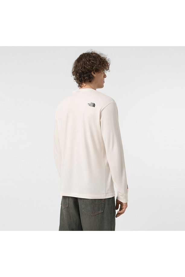 Sweat M L/S TEE VARSITY GRAPHIC WHITE DUNE - 2