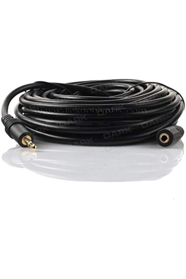 CEM 10 Metre 3.5mm Stereo Ses Uzatma Kablosu (3.5mm Dişi - 3.5mm Erkek) (DK-CB-AUEXTL1000) SHOP 110 - 2