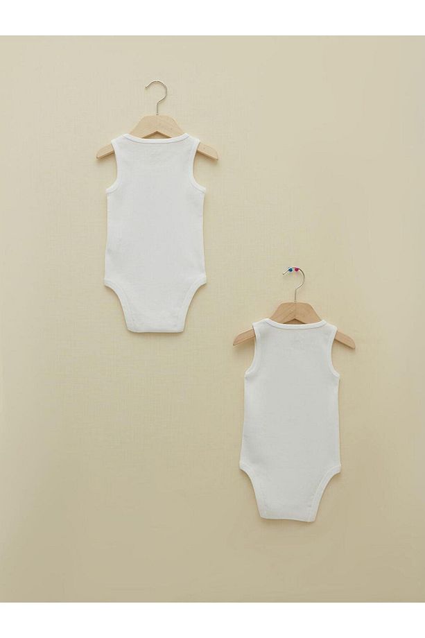 Bisiklet Yaka Erkek Bebek Çıtçıtlı Body 2'li - 2